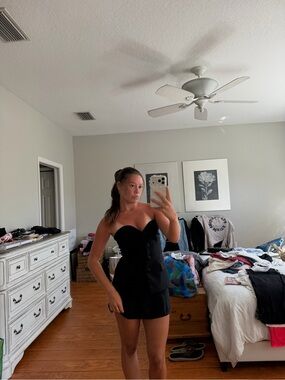 Black Strapless Top
